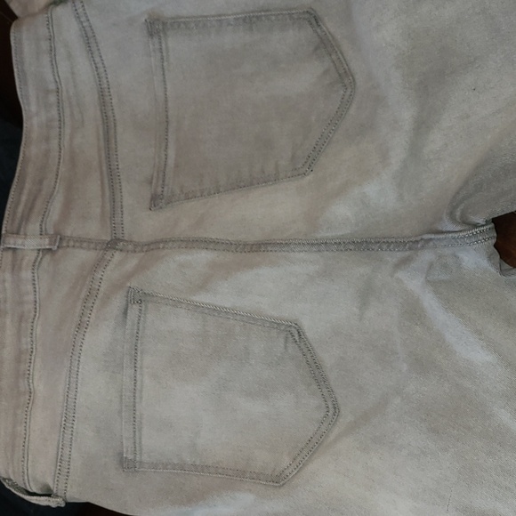 Gray Extra High Waisted Super Skinny Stretch Jeans - Picture 5 of 6